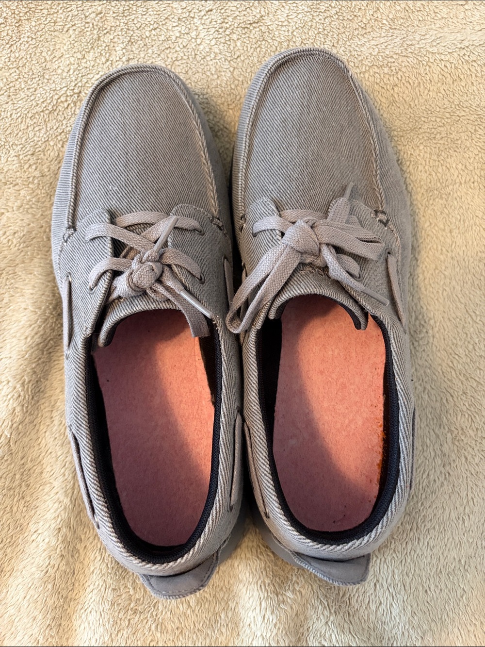 Casual Propet Men's Grey Canvas Lace-Up Shoes